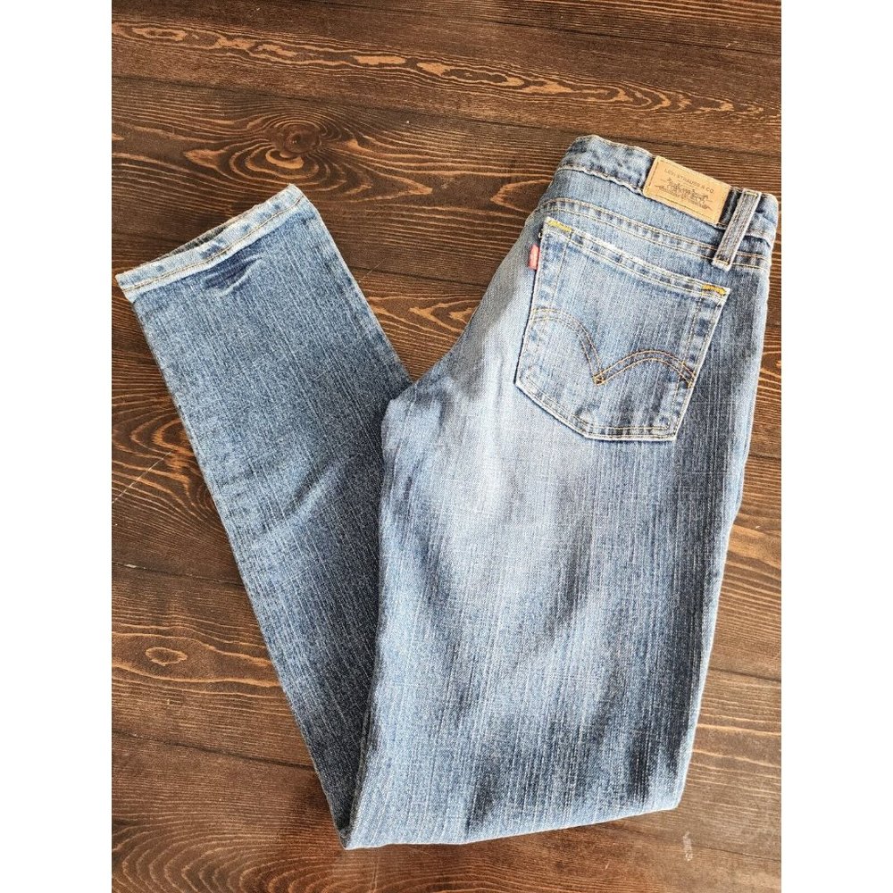Levi's Skinny 503 Med Wash Blue Jeans Size 5M JR Measures W30xL32 Womens Juniors